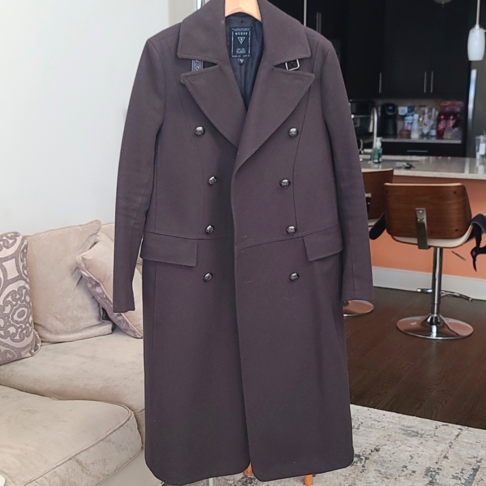 Military inspired trench coat